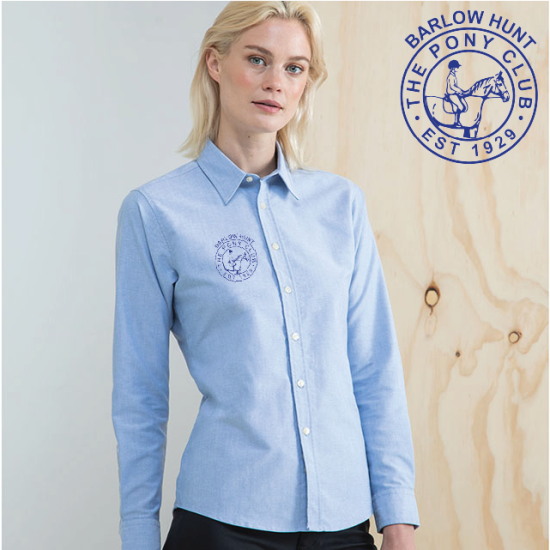 (image for) Delux Oxford Shirt, Ladies Long Sleeve (HB511)