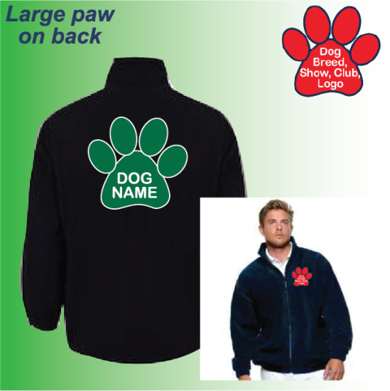 (image for) Unisex Fleece with Back Paw (UC604)