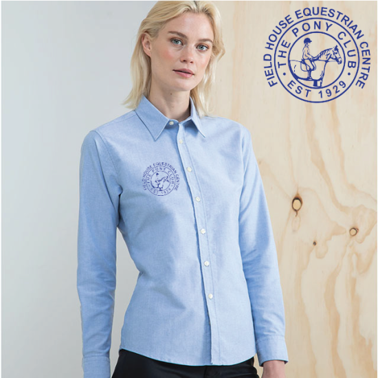 (image for) Delux Oxford Shirt, Ladies Long Sleeve (HB511)