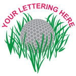 (image for) Golf Ball in Grass Logo