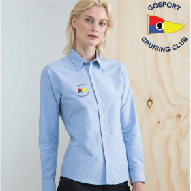 (image for) Delux Oxford Shirt, Ladies Long Sleeve (HB511)