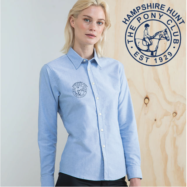 (image for) Delux Oxford Shirt, Ladies Long Sleeve (HB511)