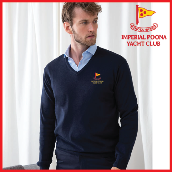(image for) Mens 12 Gauge V-neck Jumper (HB720)