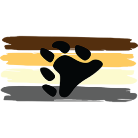 (image for) PRB002 - Pride Bear Brushstrokes