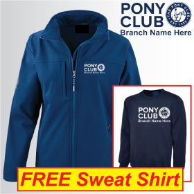 (image for) PC Ladies 3ply Softshell Jacket with FREE Sweat Shirt (R121F)