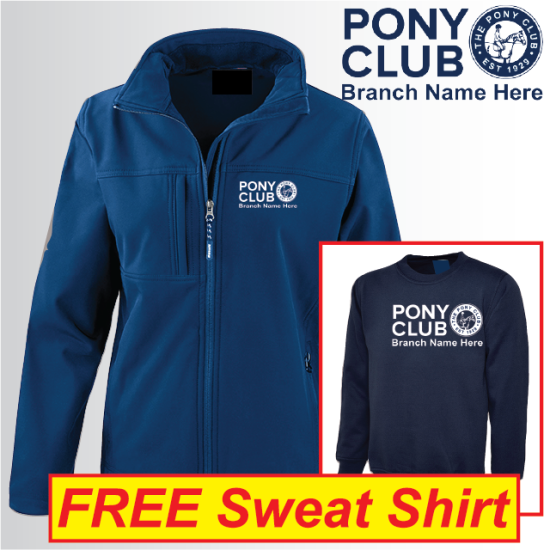 (image for) PC Ladies 3ply Softshell Jacket with FREE Sweat Shirt (R121F)