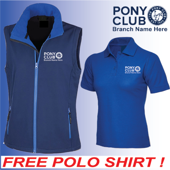 (image for) PC 2ply Ladies Softshell Gilet with FREE Polo Shirt (R232F)