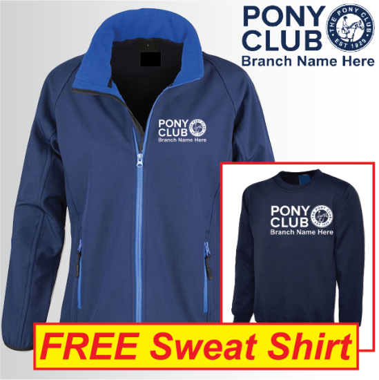 (image for) PC 2ply Ladies Softshell Jacket with FREE Sweat Shirt (R231F)