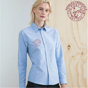 Delux Oxford Shirt, Ladies Long Sleeve (HB511) (image for) Delux Oxford Shirt, Ladies Long Sleeve (HB511)