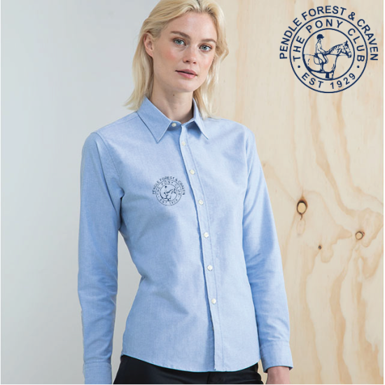 (image for) Delux Oxford Shirt, Ladies Long Sleeve (HB511)