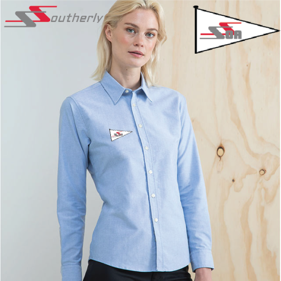 (image for) Delux Oxford Shirt, Ladies Long Sleeve (HB511)