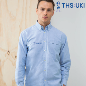 (image for) Delux Oxford Shirt, Mens Long Sleeve (HB510)
