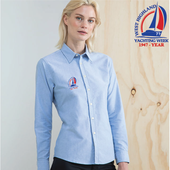 (image for) Delux Oxford Shirt, Ladies Long Sleeve (HB511)