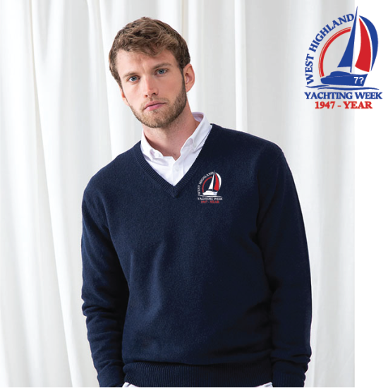 (image for) Mens 12 Gauge V-neck Jumper (HB720)