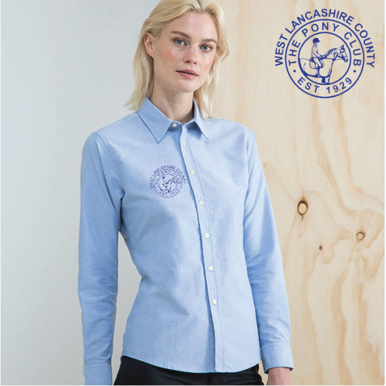 (image for) Delux Oxford Shirt, Ladies Long Sleeve (HB511)